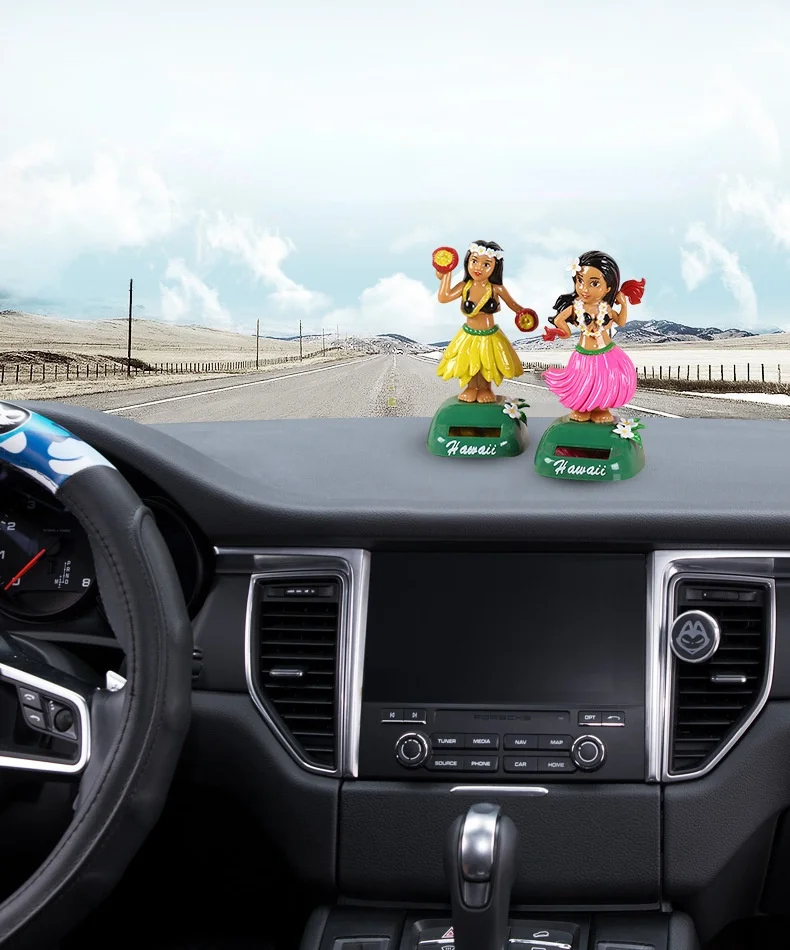 Танцующая игрушка Hula на солнечной батарее для гавайской девочки ...
