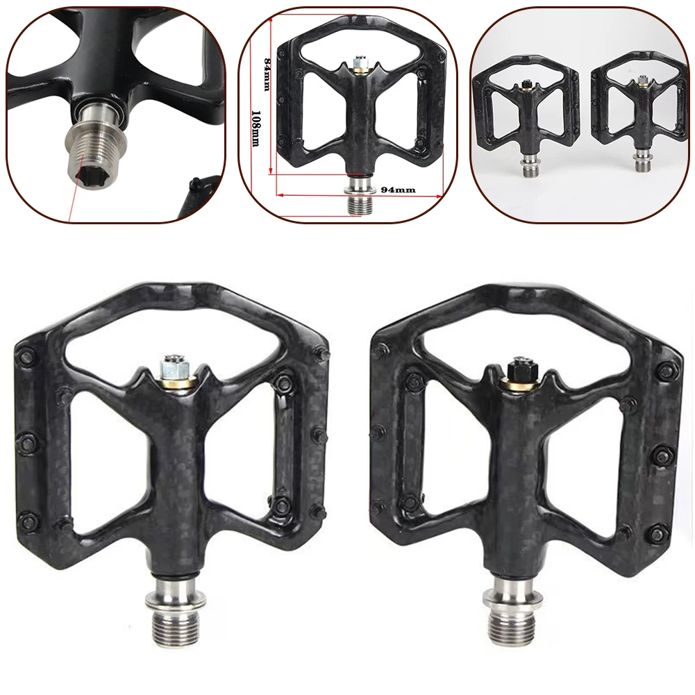 1 Pair Bicycle Carbon Fiber Pedal Titanium Alloy Pedal 3 Bearings With Anti-slip Nails MTB Road Bike Accessories
1 Pair Bicycle Carbon Fiber Pedal Titanium Alloy Pedal 3 Bearings With Anti-slip Nails MTB Road Bike Accessories
