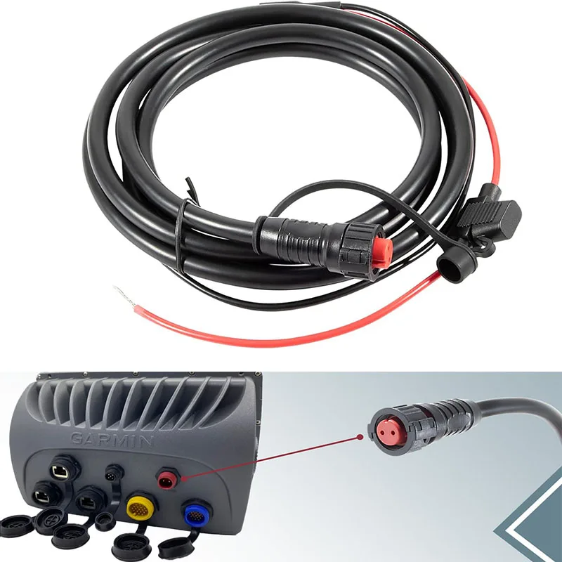 

Replacement for Garmin 010-10922-00 2Pin Power Cable with Bare Wire/Proprietary Connector for GPSMAP 4XXX & 5XXX Series