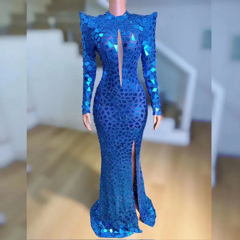 Sexy Stage Shining Mirrors Evening Prom Celebritate Birthday Dress Women Mesh Nightclub Dj Outfit Performance Costume Stage Wear
Sexy Stage Shining Mirrors Evening Prom Celebritate Birthday Dress Women Mesh Nightclub Dj Outfit Performance Costume Stage Wear
