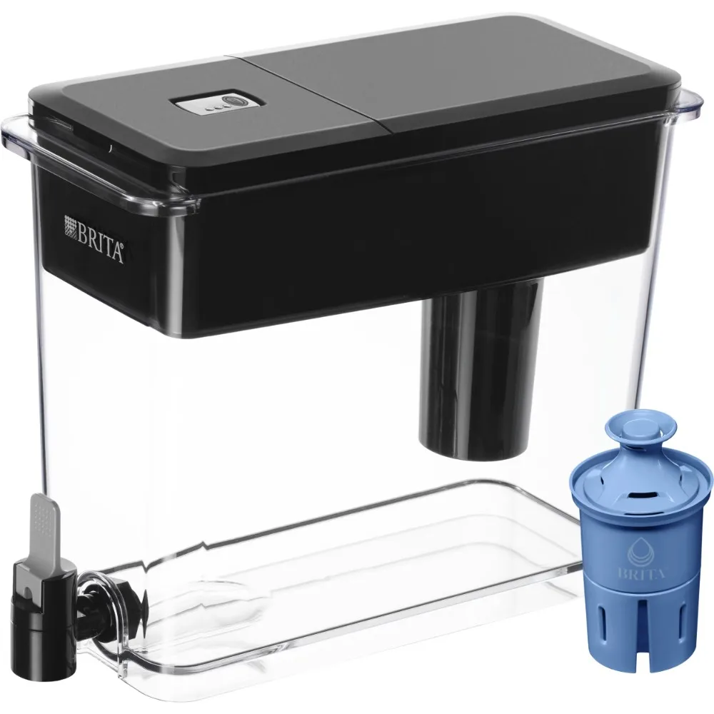 Brita Ultramax Polystyrene 27-Cup Black Water Filter Dispenser, with Elite Filter
Brita Ultramax Polystyrene 27-Cup Black Water Filter Dispenser, with Elite Filter