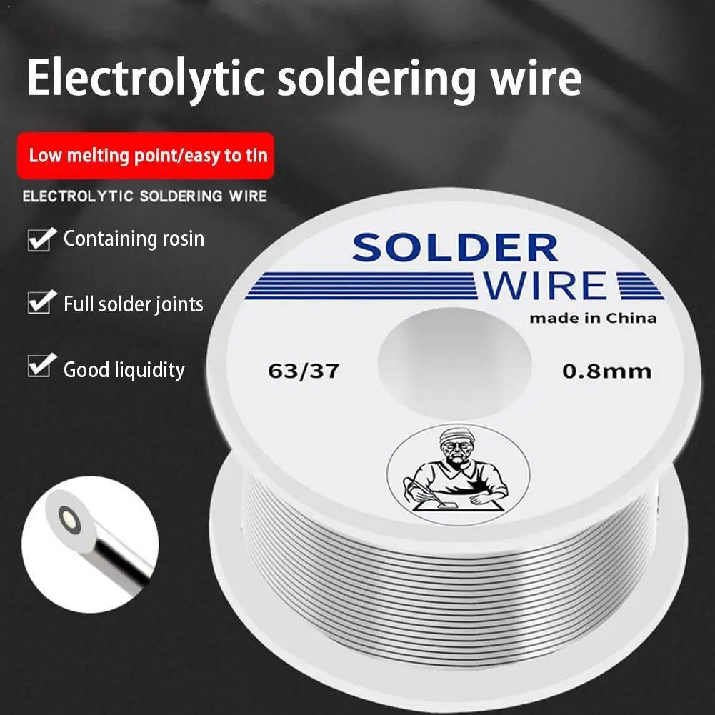 100g Welding Solder Wire Paste High Purity Low Fusion Spot Rosin Core Soldering Wire Roll No-clean Tin Easily Welding Diy Tools
100g Welding Solder Wire Paste High Purity Low Fusion Spot Rosin Core Soldering Wire Roll No-clean Tin Easily Welding Diy Tools