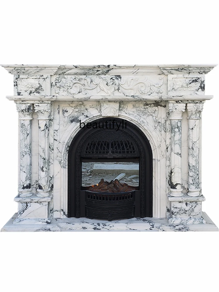 Natural Stone Arabescato Fireplace French Interior Decoration Stone Carving Marble Fireplace
Natural Stone Arabescato Fireplace French Interior Decoration Stone Carving Marble Fireplace