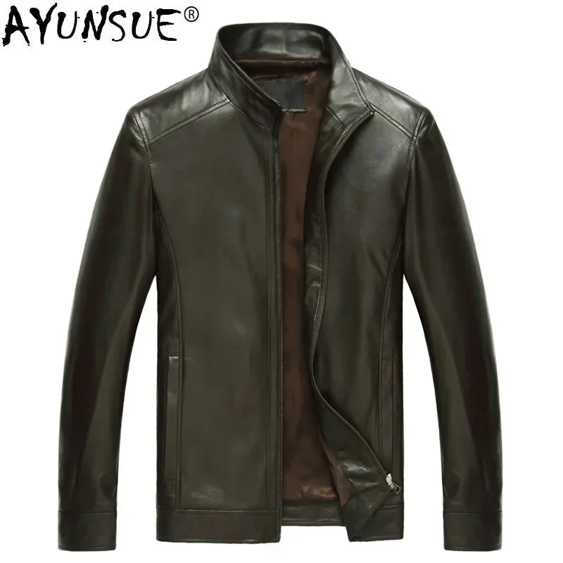 AYUNSUE Spring Genuine Leather Jacket Men 100% Sheepskin Coat for Jackets Plus Size Casaca Cuero 14B0109 KJ2118
AYUNSUE Spring Genuine Leather Jacket Men 100% Sheepskin Coat for Jackets Plus Size Casaca Cuero 14B0109 KJ2118