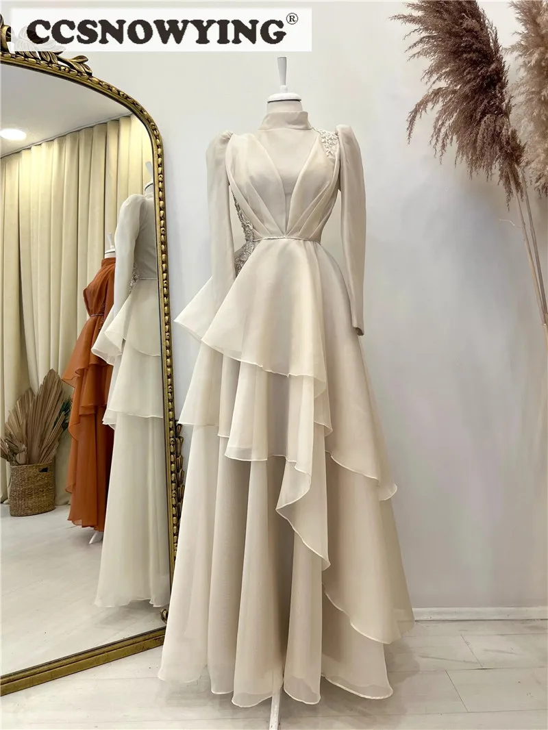 Organza Appliques Long Sleeve Hijab Muslim Evening Dresses Islamic Formal Party Gowns Women Arabic Kaftan Robes De Soirée
Organza Appliques Long Sleeve Hijab Muslim Evening Dresses Islamic Formal Party Gowns Women Arabic Kaftan Robes De Soirée