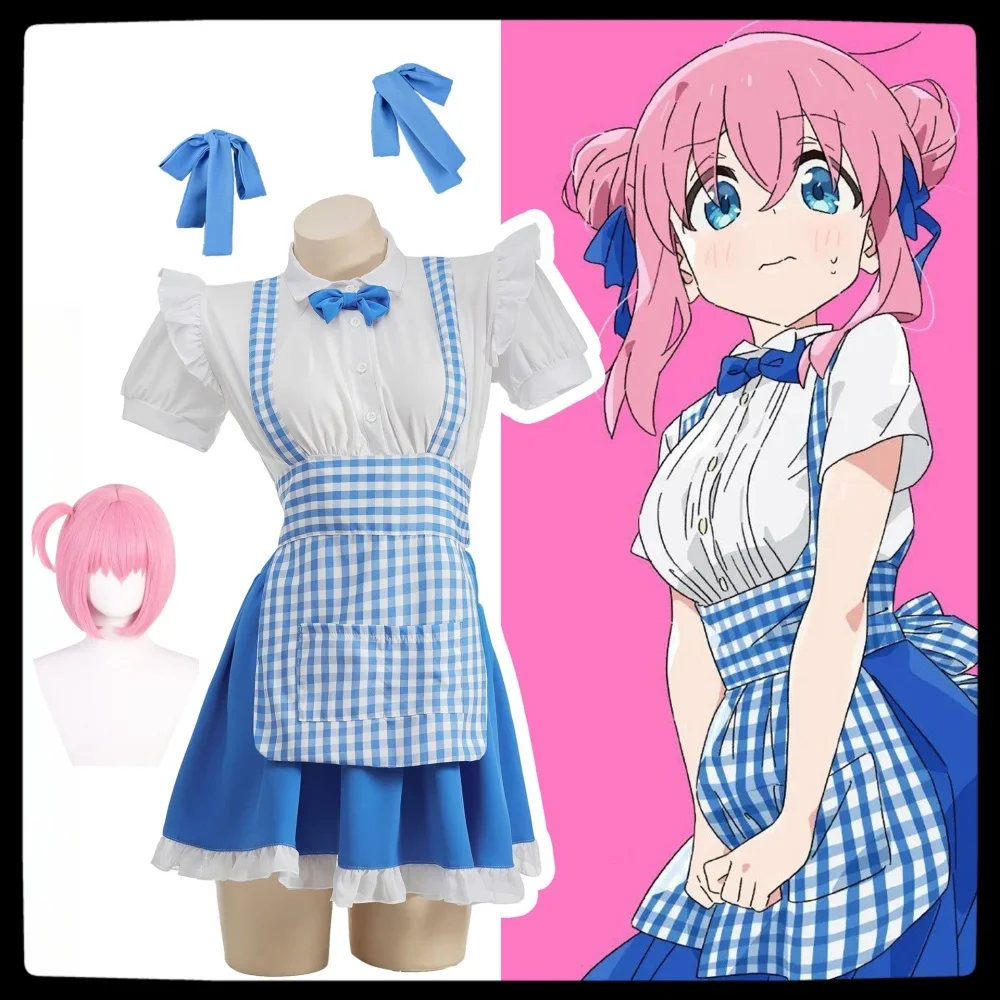 

Game Blue Archive Tsukatsuki Rio Cosplay Costume Wig School Uniform JK Sailor Dress Suit