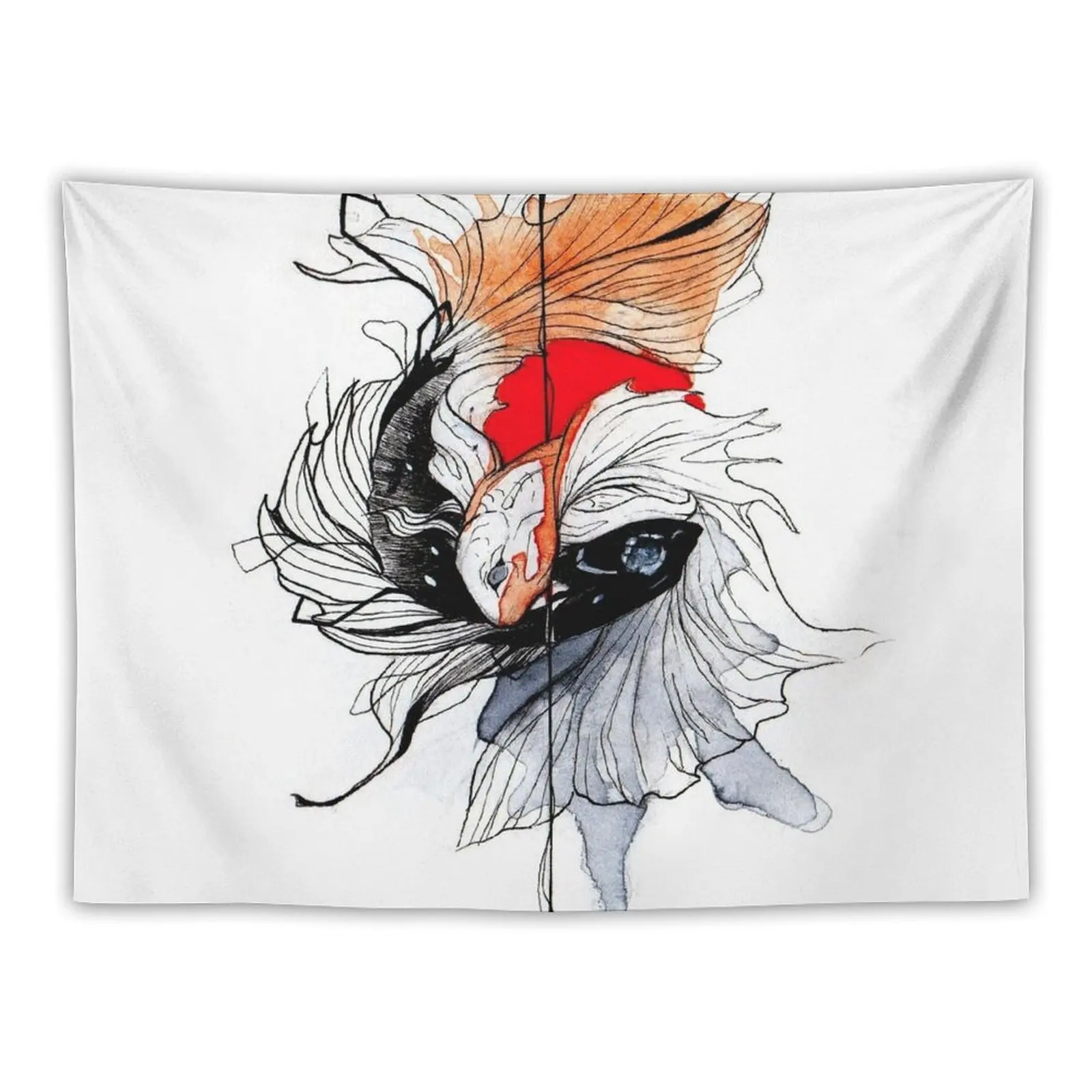 BETTA SPLENDENS INKTOBER Tapestry Bedroom Organization And Decoration Decoration Wall Tapestry 
BETTA SPLENDENS INKTOBER Tapestry Bedroom Organization And Decoration Decoration Wall Tapestry