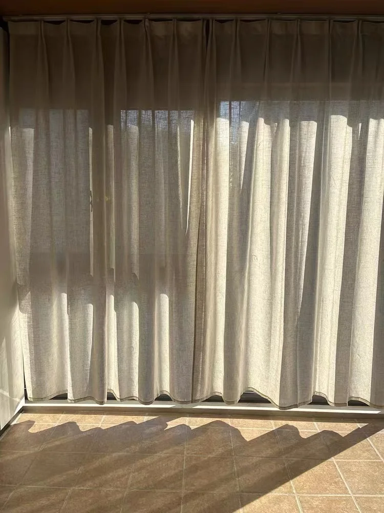 Pure Linen Solid Color Blackout Curtain, 40%-60% Blackout, Bedroom Living Room Curtain
Pure Linen Solid Color Blackout Curtain, 40%-60% Blackout, Bedroom Living Room Curtain