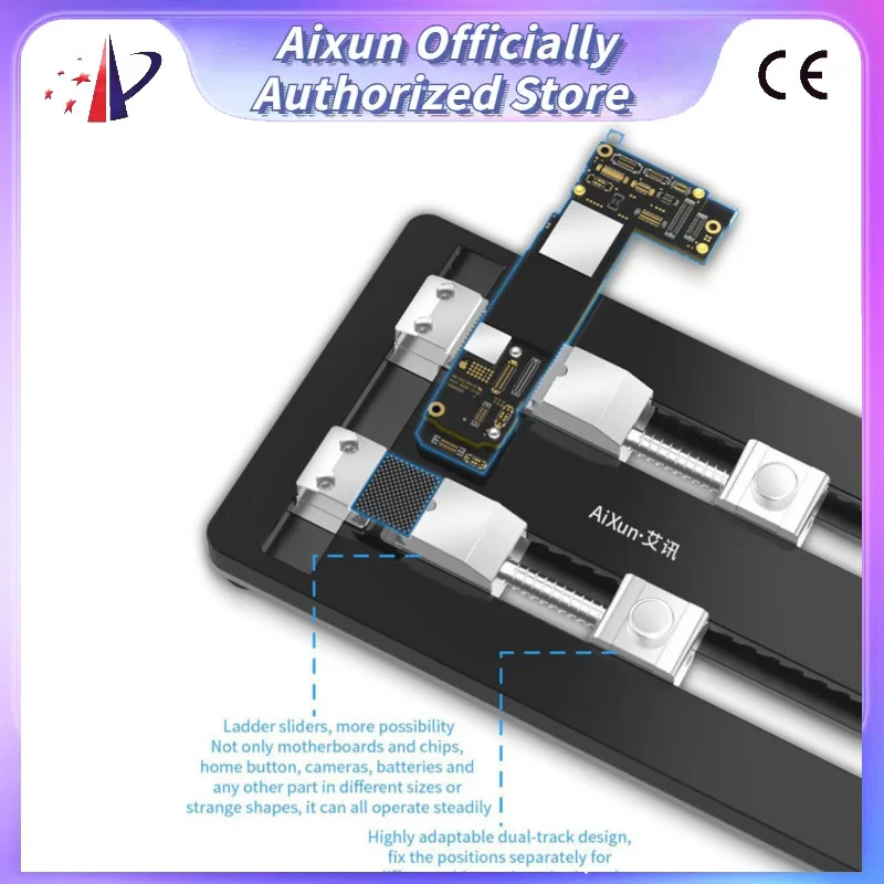 Фиксатор материнской платы AIXUN FT12, универсальный держатель BGA для ремонта телефонов и планшетов, при высокой температуре
Фиксатор материнской платы AIXUN FT12, универсальный держатель BGA для ремонта телефонов и планшетов, при высокой температуре