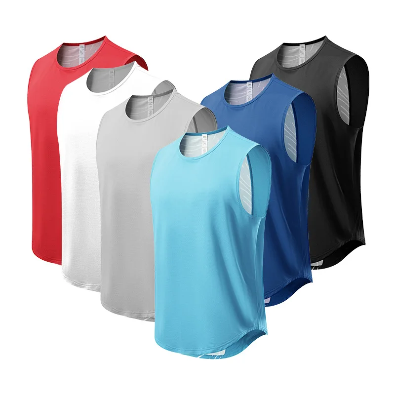 

Adult Men Women Running Outdoor Shirts Tight Gym Tank Top Fitness Sleeveless T-shirts Sport Exercise Basketball Vest Clothes 104