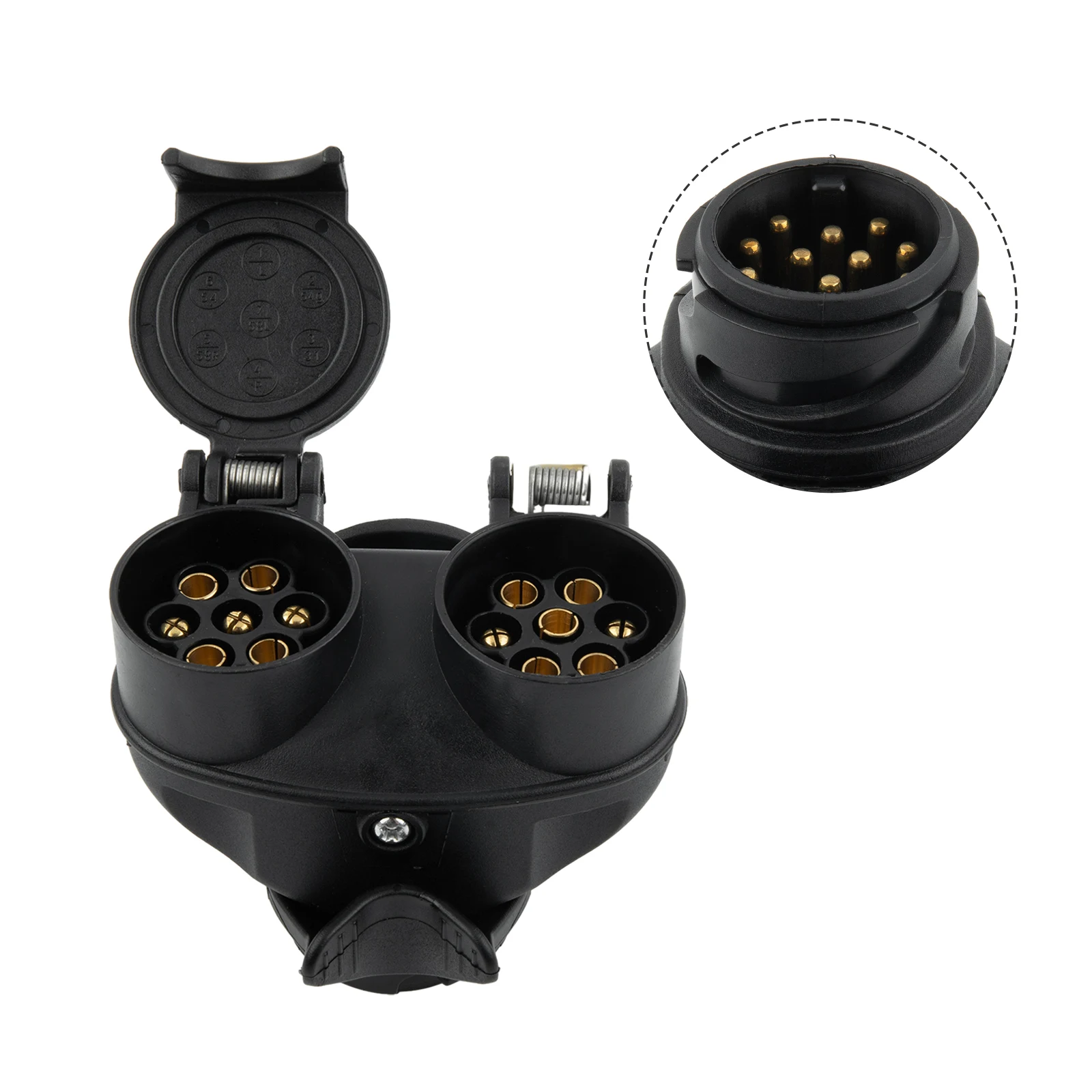 Waterproof Material Conversion Adapter Plug And Play Design 9cmx6cm Black Plastic + Copper Plug Socket Adapter
Waterproof Material Conversion Adapter Plug And Play Design 9cmx6cm Black Plastic + Copper Plug Socket Adapter