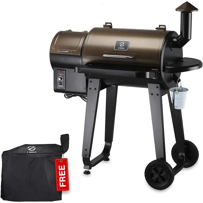 Smoker 6 in 1 BBQ Grill Auto Temperature Control, 450 Sq in Bronze ZPG-450A 2023 Upgrade Wood Pellet Grill
Smoker 6 in 1 BBQ Grill Auto Temperature Control, 450 Sq in Bronze ZPG-450A 2023 Upgrade Wood Pellet Grill