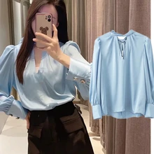 Jenny&Dave 2022 England Office Lady Simple Spring Fashion Blouse Women Elegant Satin Bow Long SLeeve Casual Shirt Women Tops
Jenny&Dave 2022 England Office Lady Simple Spring Fashion Blouse Women Elegant Satin Bow Long SLeeve Casual Shirt Women Tops