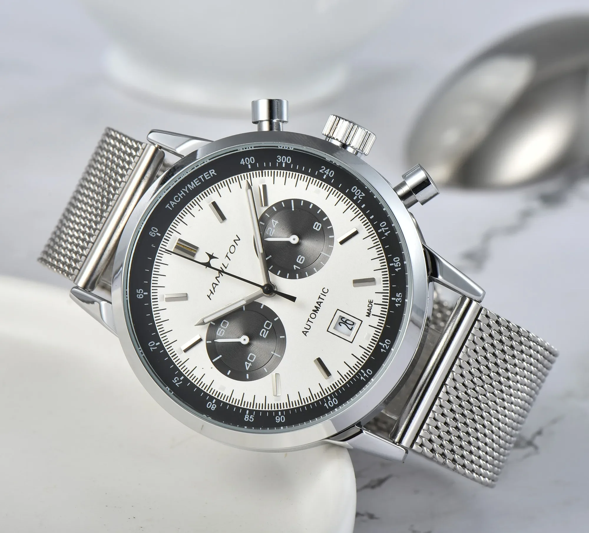 HAMILTON Quartz Watch for Men Top Luxury Leather Strap Chronograph Sport Wristwatch Men Business Luminous Fashion Male Clock
HAMILTON Quartz Watch for Men Top Luxury Leather Strap Chronograph Sport Wristwatch Men Business Luminous Fashion Male Clock
