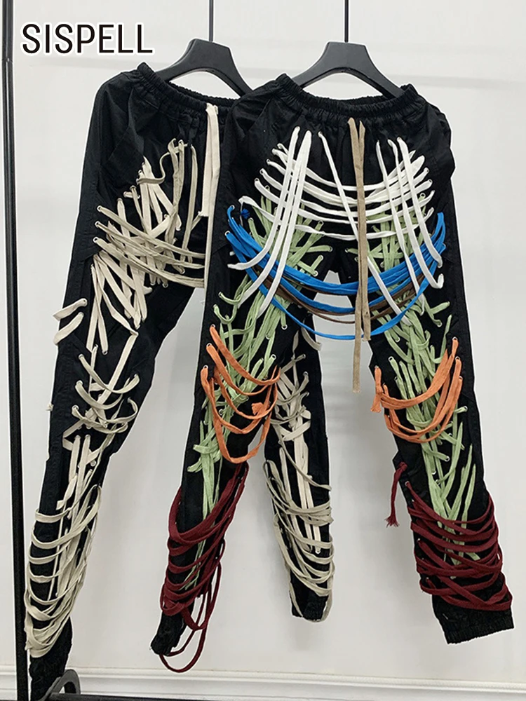 SISPELL Streetwear Patchwork Belted Colorblock Harem Pants For Women High Waist Loose Trousers Female Fashion Clothing Style New
SISPELL Streetwear Patchwork Belted Colorblock Harem Pants For Women High Waist Loose Trousers Female Fashion Clothing Style New