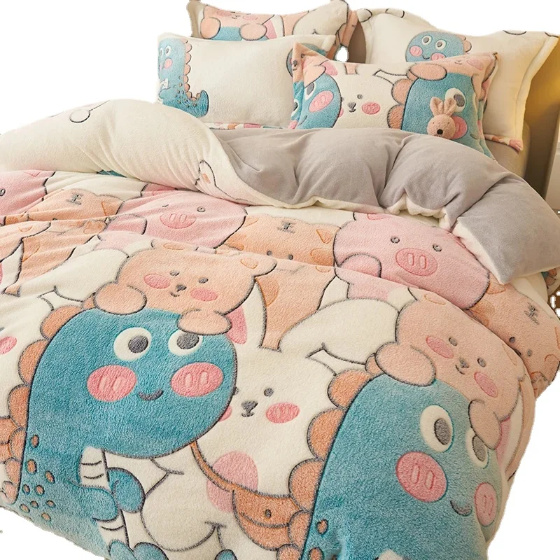 1pc Velvet Duvet Cover Single Size Warm Quilt Cover 220x240 Cartoon Style Home Bed linen colchas de cama casal(No Pillowcase)
1pc Velvet Duvet Cover Single Size Warm Quilt Cover 220x240 Cartoon Style Home Bed linen colchas de cama casal(No Pillowcase)