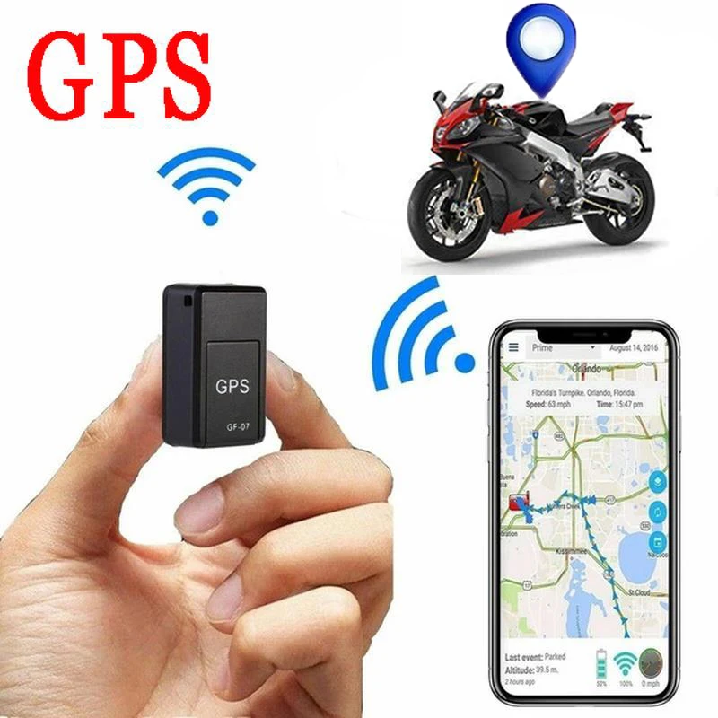 

2023 GF-07 GPS Tracker Motorcycle Positioner Anti-lost Locator for Tracer 900 Gt V85Tt Moto Guzzi E-Cigarette K1600Gtl