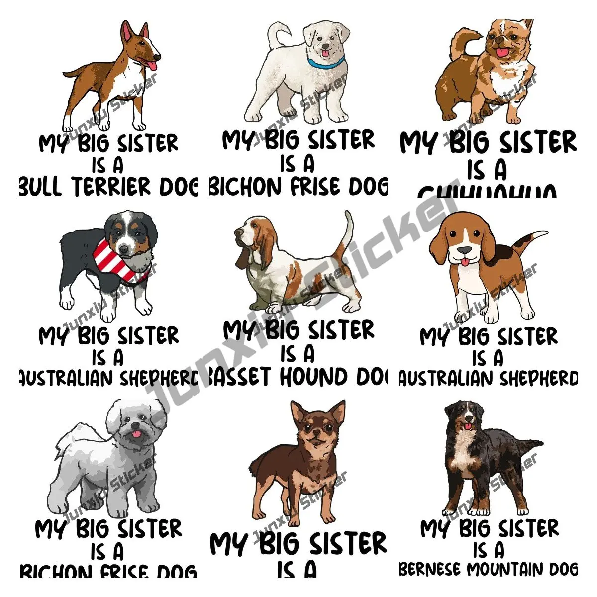Bernese Mountain Dog Sticker Chihuahua Decal Corgi Sticker My Big Sister Is A Dog Sticker Animal Prints Premium Quality Decal
Bernese Mountain Dog Sticker Chihuahua Decal Corgi Sticker My Big Sister Is A Dog Sticker Animal Prints Premium Quality Decal