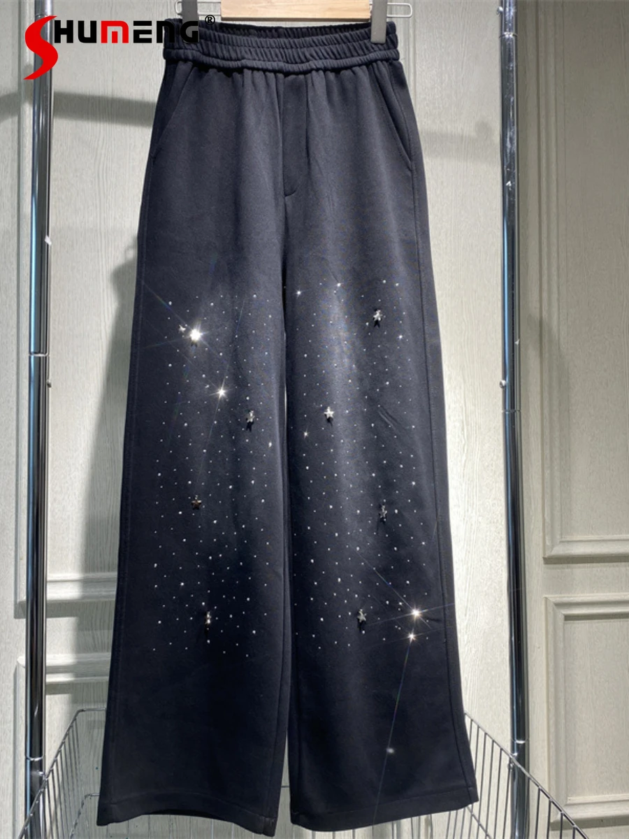 Women's Wide-Leg Pants 2024 High-End Starry Diamond Gradient Color Casual Straight Pants Spring Summer Sports Trendy Sweatpants
Women's Wide-Leg Pants 2024 High-End Starry Diamond Gradient Color Casual Straight Pants Spring Summer Sports Trendy Sweatpants
