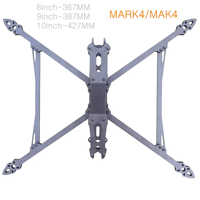 MARK4/MAK4 V2 8/9/10 Inch 367mm/387mm/427mm LongRange Quadcopter Carbon Fiber Frame for RC FPV Racing Freestyle Drone Parts
MARK4/MAK4 V2 8/9/10 Inch 367mm/387mm/427mm LongRange Quadcopter Carbon Fiber Frame for RC FPV Racing Freestyle Drone Parts