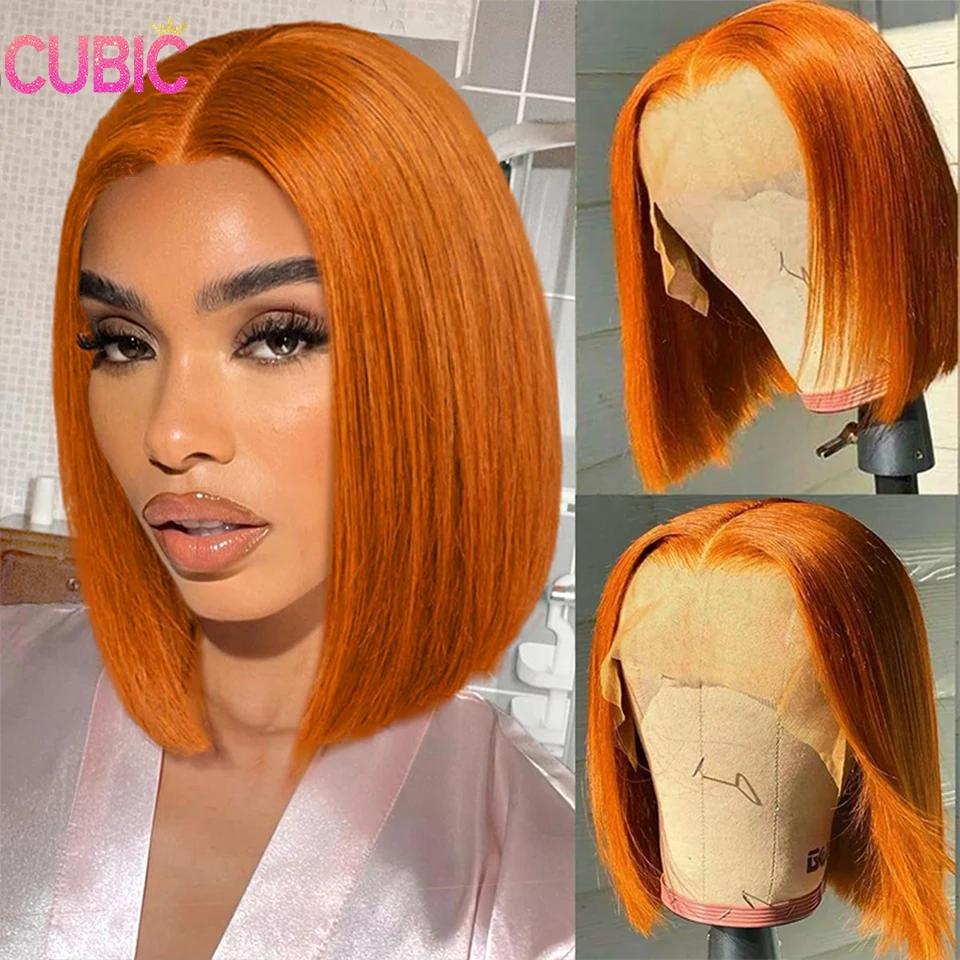 Ginger Orange Bob Straight 13x4 Lace Front Human Hair Wigs for Women Transparent HD Lace Front Wig Pre Plucked Brazilian Wig
Ginger Orange Bob Straight 13x4 Lace Front Human Hair Wigs for Women Transparent HD Lace Front Wig Pre Plucked Brazilian Wig