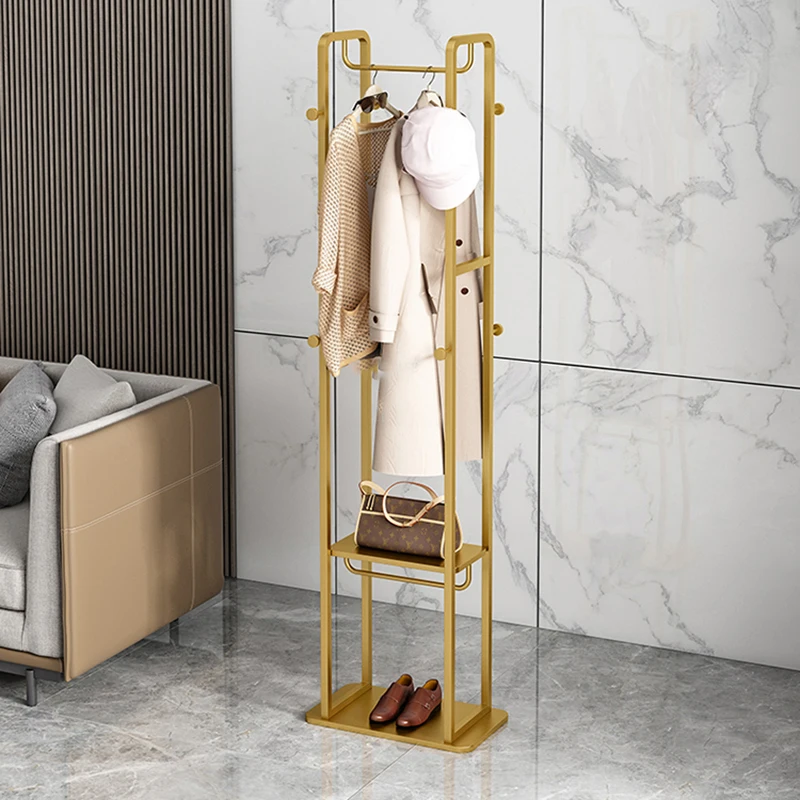 

Современная железная напольная вешалка для пальто, нордическая Минималистичная мебель для гостиной, домашняя спальня, вешалка, роскошная креативная вешалка для одежды