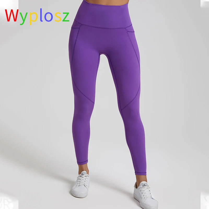 

Wyplosz Workout Sport Yoga Pants Women Naked Feel Gym Fitness Zipper Pocket Legging Compression High Waist Push Up Free Shipping