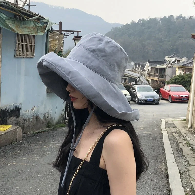 Women Big Brim Bucket Hat Panamanian Four Seasons Fisherman Hat for Girls Double-Sided Fisherman Hat Sun Visor Sun Hat
Women Big Brim Bucket Hat Panamanian Four Seasons Fisherman Hat for Girls Double-Sided Fisherman Hat Sun Visor Sun Hat