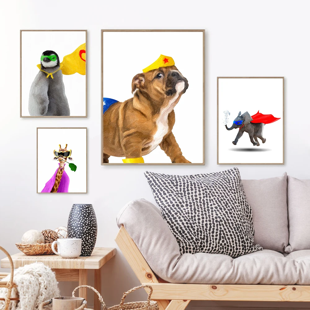 Elephant Giraffe Penguin Bulldog Nursery Print Animal Art Safari Room Decor Poster Kid’s Room Wall Pictures Canvas Painting
Elephant Giraffe Penguin Bulldog Nursery Print Animal Art Safari Room Decor Poster Kid’s Room Wall Pictures Canvas Painting