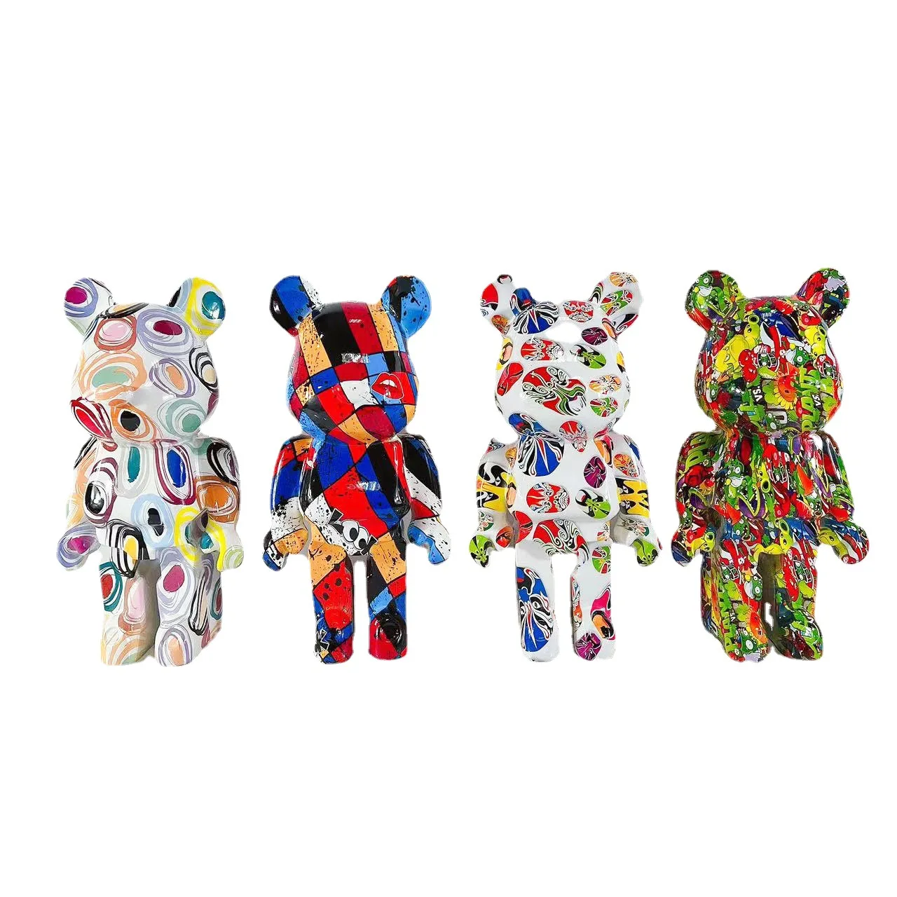 Cartoon Bear Statue Painted Bear Sculpture Modern Art Adult Figure Insert Room Accessories Nordic Ornaments Action Figure Gifts 
Cartoon Bear Statue Painted Bear Sculpture Modern Art Adult Figure Insert Room Accessories Nordic Ornaments Action Figure Gifts