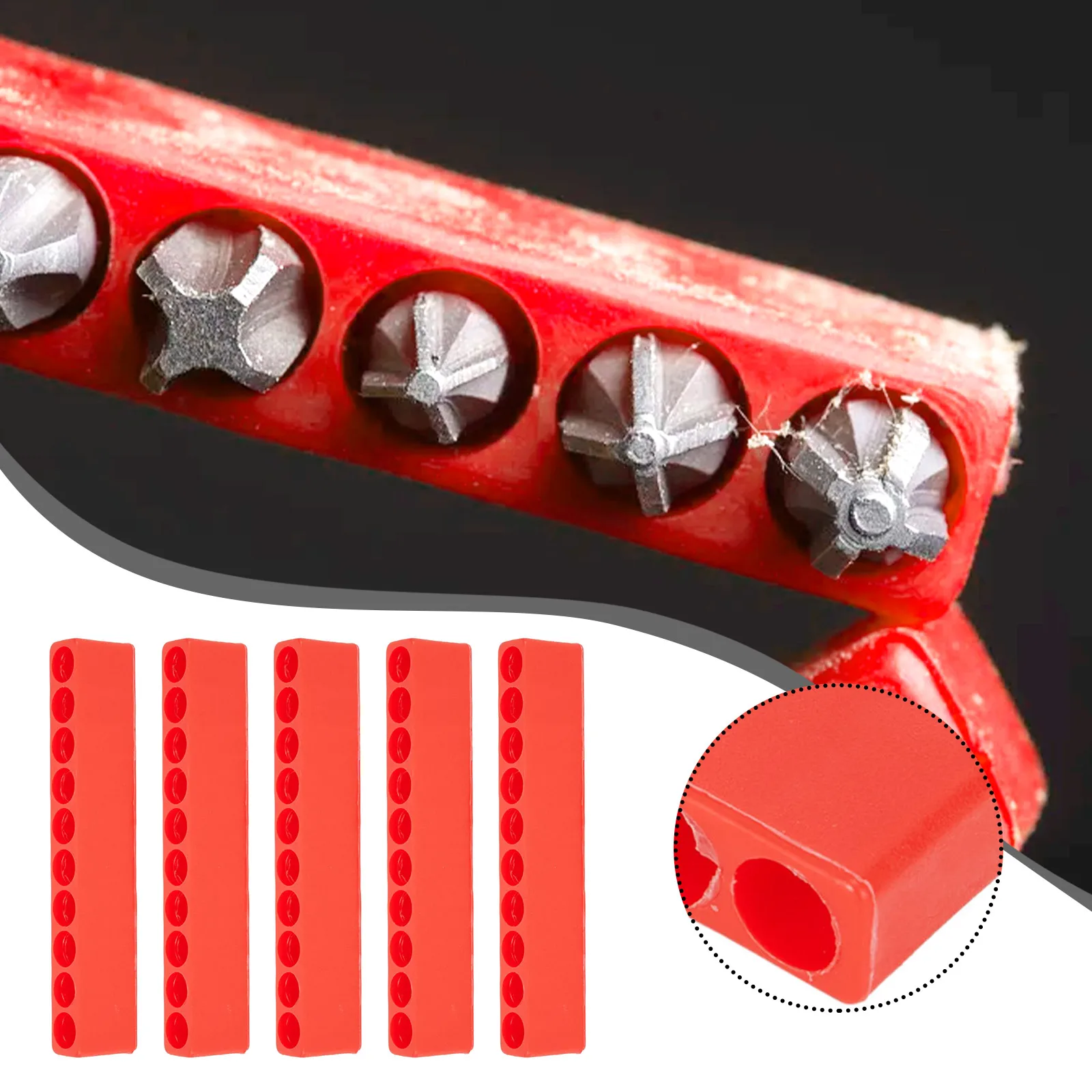5Pcs Bit Holder 10-Hole Organizer Bit Holder Screwdriver Bit Rack Screw Bits Organizer 10 Holes For 1/4inch Hex Screwdriver
5Pcs Bit Holder 10-Hole Organizer Bit Holder Screwdriver Bit Rack Screw Bits Organizer 10 Holes For 1/4inch Hex Screwdriver