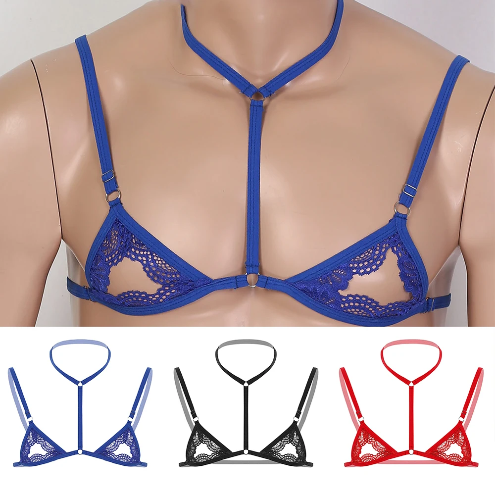 Mens Transsexuals Missing Bra Sexy Pullover Adjustable Sling Temptation Tops Sheer Lace Halter Straps Sissy Erotic Gay Lingeries
Mens Transsexuals Missing Bra Sexy Pullover Adjustable Sling Temptation Tops Sheer Lace Halter Straps Sissy Erotic Gay Lingeries