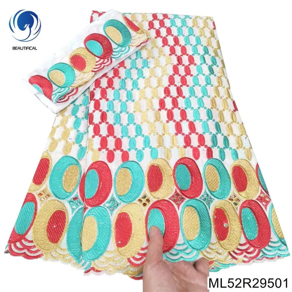 Slim-fit Version Three-colour Embroidered Craft Nigerian Swiss Voile Lace Fabric100% Cottin 5 Yards for Party Dress ML52R295 
Slim-fit Version Three-colour Embroidered Craft Nigerian Swiss Voile Lace Fabric100% Cottin 5 Yards for Party Dress ML52R295