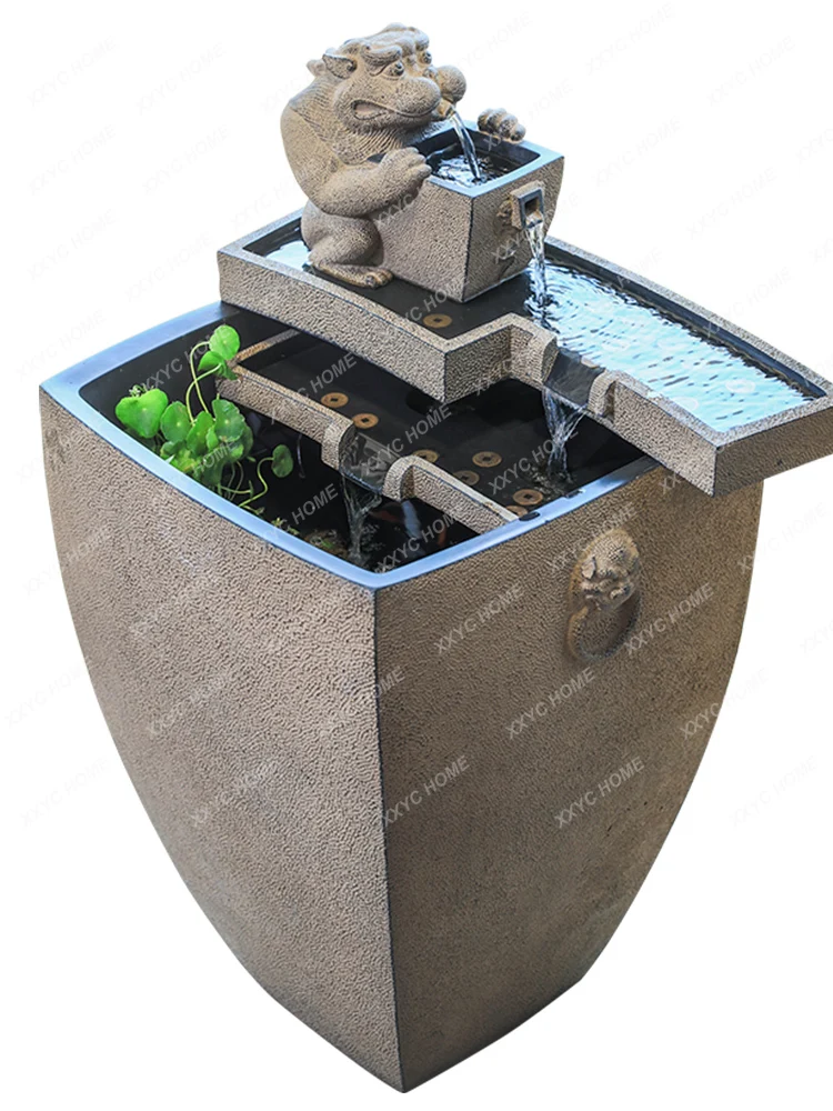 Balcony Flowing Water Ornaments Living Room Study TV Cabinet next to Circulating Water Fountain Water Landscape
Balcony Flowing Water Ornaments Living Room Study TV Cabinet next to Circulating Water Fountain Water Landscape