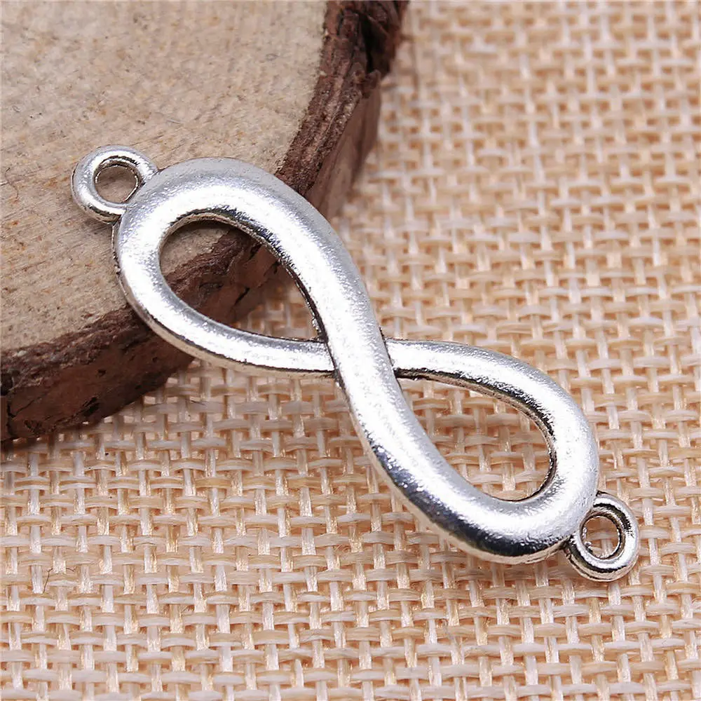 

Nail Charms Infinity Symbol Connector Charms Jewellery Making Supplies 40x12mm 10pcs