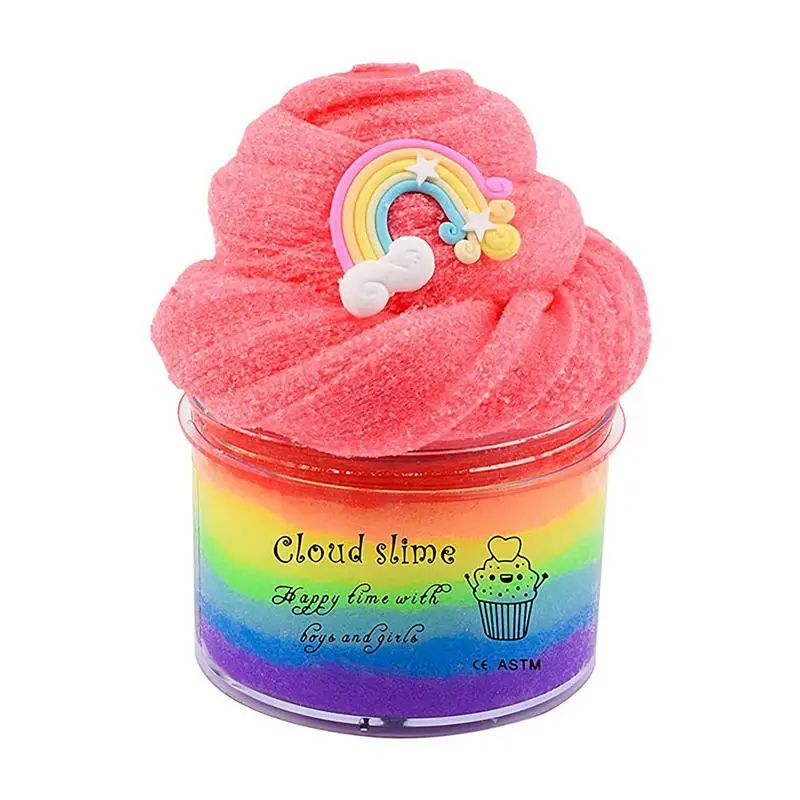 Colorful Cloud SlimeToy Soft Stretchy Non-sticky Slimes Making Educational Stress Relief Decompress Game Toy Gift For Kids
Colorful Cloud SlimeToy Soft Stretchy Non-sticky Slimes Making Educational Stress Relief Decompress Game Toy Gift For Kids