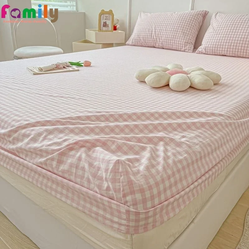 Washed Cotton Fitted Sheet Non Slip Fitted Sheet with Elastic Band Around Mattress Cover Bed Cover And Pillowcase
Washed Cotton Fitted Sheet Non Slip Fitted Sheet with Elastic Band Around Mattress Cover Bed Cover And Pillowcase
