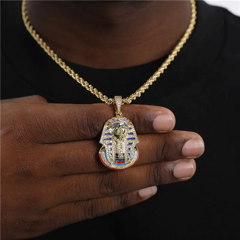 Egyptian Pharaohs Gilded Men Necklace Fashion Copper Jewelry Personalized Necklace Men Vintage Pendants
Egyptian Pharaohs Gilded Men Necklace Fashion Copper Jewelry Personalized Necklace Men Vintage Pendants