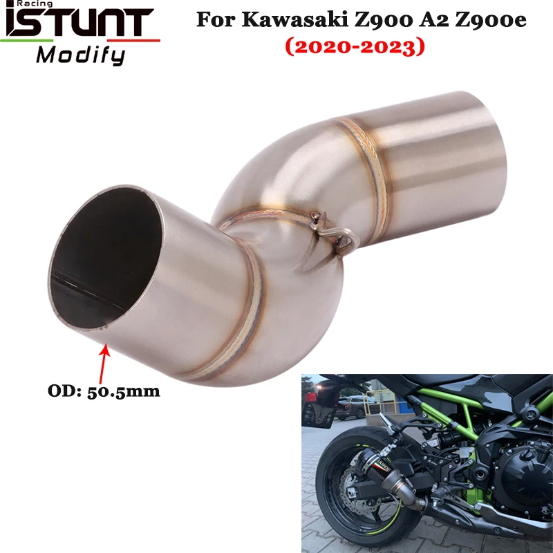 

Motorcycle Exhaust Escape Systems For Kawasaki Z900 A2 Z900e 2020 2021 2022 2023 Modify Slip On Link Pipe Connect 51mm Muffler