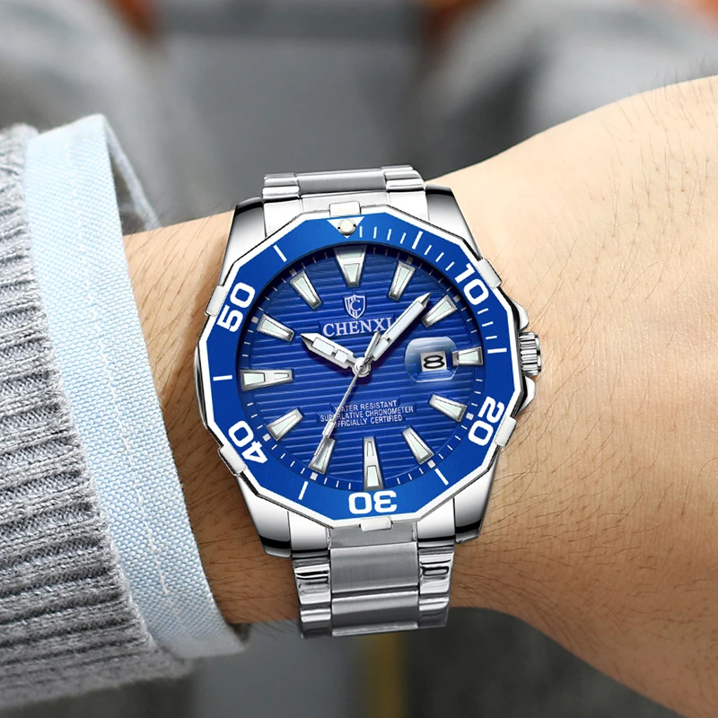 Fashion Men Watches Stainless Steel Top Brand Luxury Sports Chronograph Quartz Watch Men Waterproof Fashion Relogio Masculino
Fashion Men Watches Stainless Steel Top Brand Luxury Sports Chronograph Quartz Watch Men Waterproof Fashion Relogio Masculino