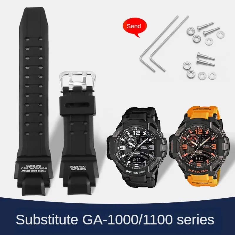 Silicone Watchband Substitute GA1000/1100g-1400GW-4000GWA1000 Series Special Male Interface Rubber Watch Strap
Silicone Watchband Substitute GA1000/1100g-1400GW-4000GWA1000 Series Special Male Interface Rubber Watch Strap