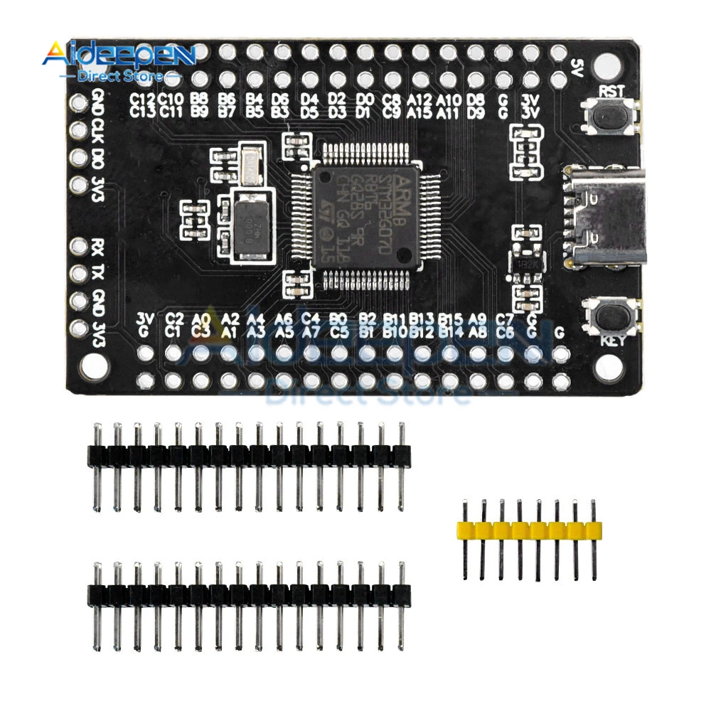 Плата разработки STM32G070RBT6, минимальная системная основная плата, обучающая плата, замена STM32F103/070, контакты ввода-вывода постоянного тока 3,3-5 В
Плата разработки STM32G070RBT6, минимальная системная основная плата, обучающая плата, замена STM32F103/070, контакты ввода-вывода постоянного тока 3,3-5 В