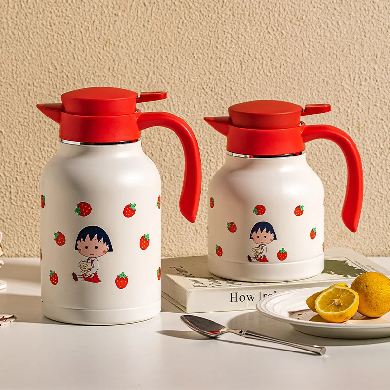 

Kawaii Chibi Maruko-Chan Anime Cartoon Household Insulated Kettle 316 Stainless Steel Thermos Kettle Hot Water Bottle Thermos