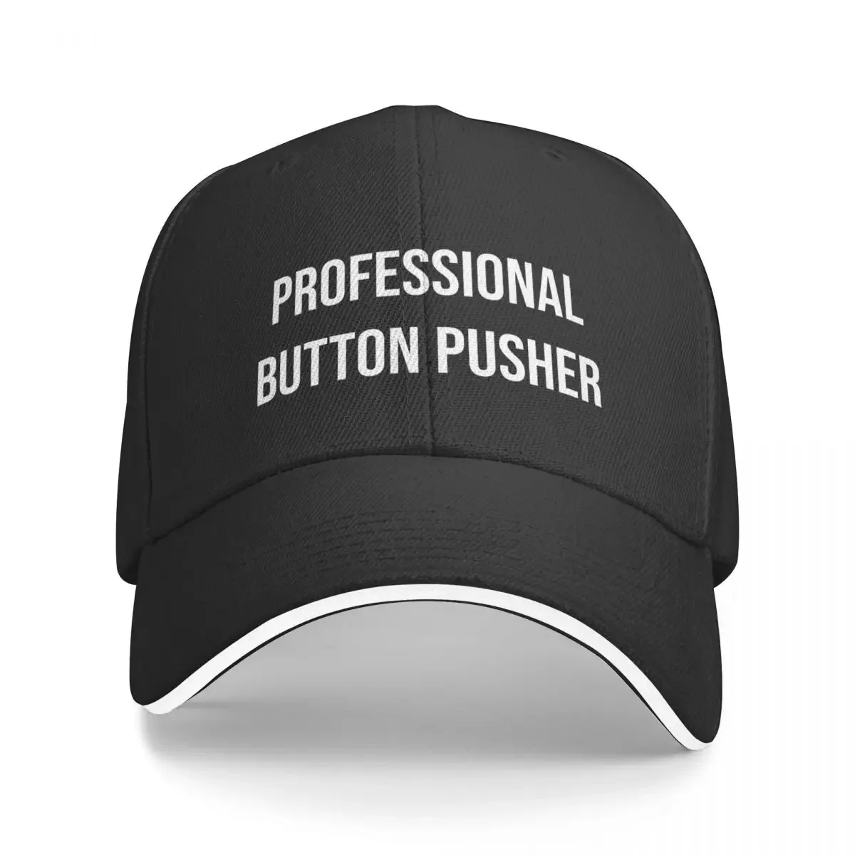 

Professional Button Pusher | Typography Baseball Cap hiking hat funny hat Luxury Man Hat Luxury Brand Baseball For Men Women's