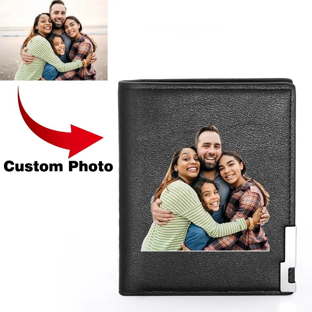 Men's Personalised Custom PU Short Wallet, Photo Printing Wallet For Birthday Gift, Men's Card Holder Wallets
Men's Personalised Custom PU Short Wallet, Photo Printing Wallet For Birthday Gift, Men's Card Holder Wallets