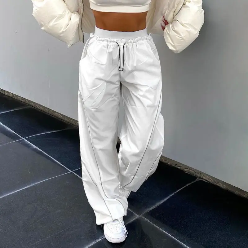 New Casual Comfort Women's Mid Waist Pants Elastic Waist Side Pocket Sewn Decorative Workwear Pants
New Casual Comfort Women's Mid Waist Pants Elastic Waist Side Pocket Sewn Decorative Workwear Pants