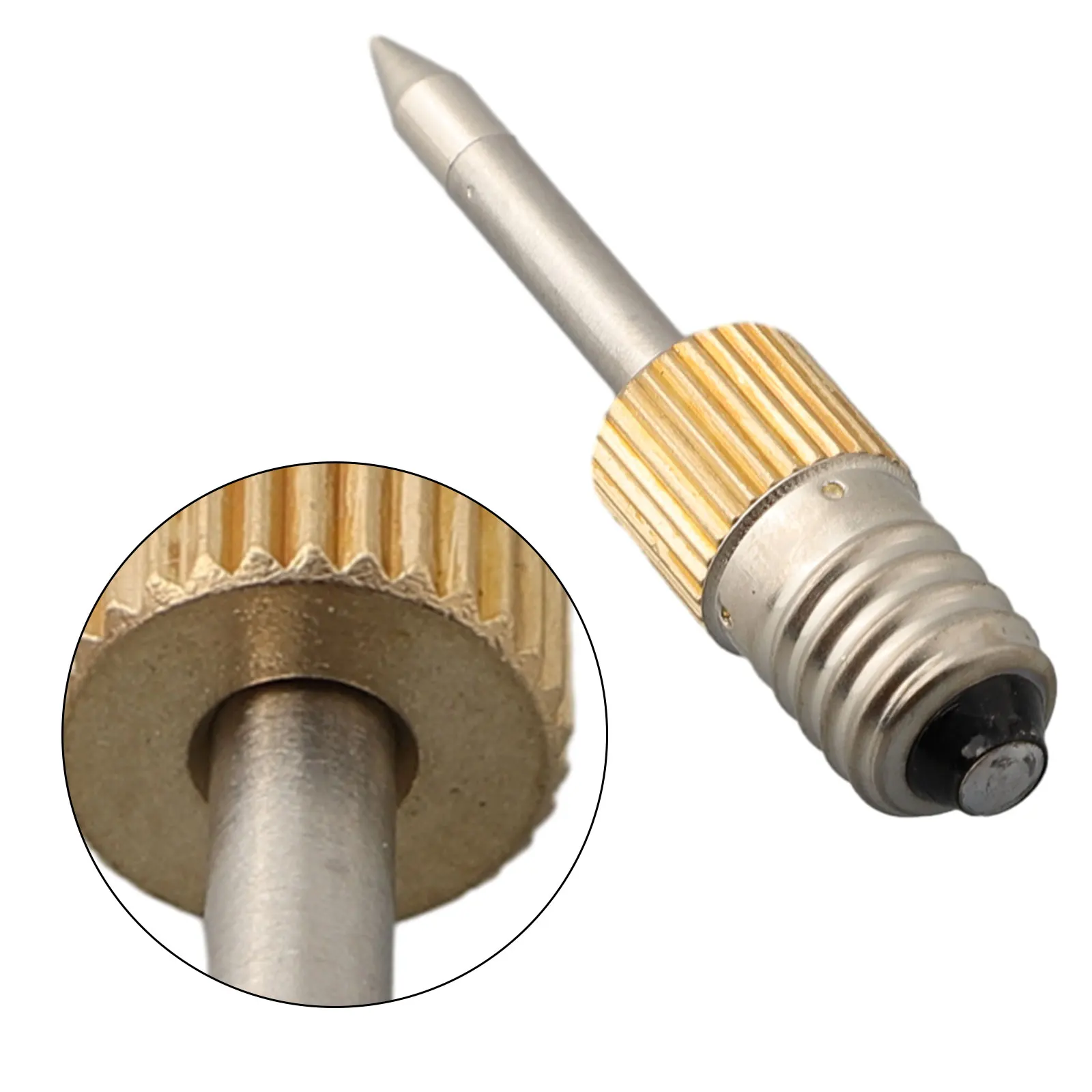 Brand New Iron Tip Soldering 1pc Workshop B/C/K Copper+Steel Durable E10 Electric Interface Battery Needle Tips
Brand New Iron Tip Soldering 1pc Workshop B/C/K Copper+Steel Durable E10 Electric Interface Battery Needle Tips