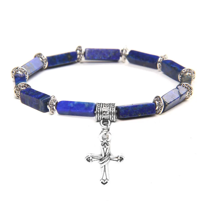 Natural Lapis Lazuli Tiger Eye Stone Pendant Fashion Cross Pendant Bracelet Christian Cross Yoga Women Jewelry
Natural Lapis Lazuli Tiger Eye Stone Pendant Fashion Cross Pendant Bracelet Christian Cross Yoga Women Jewelry