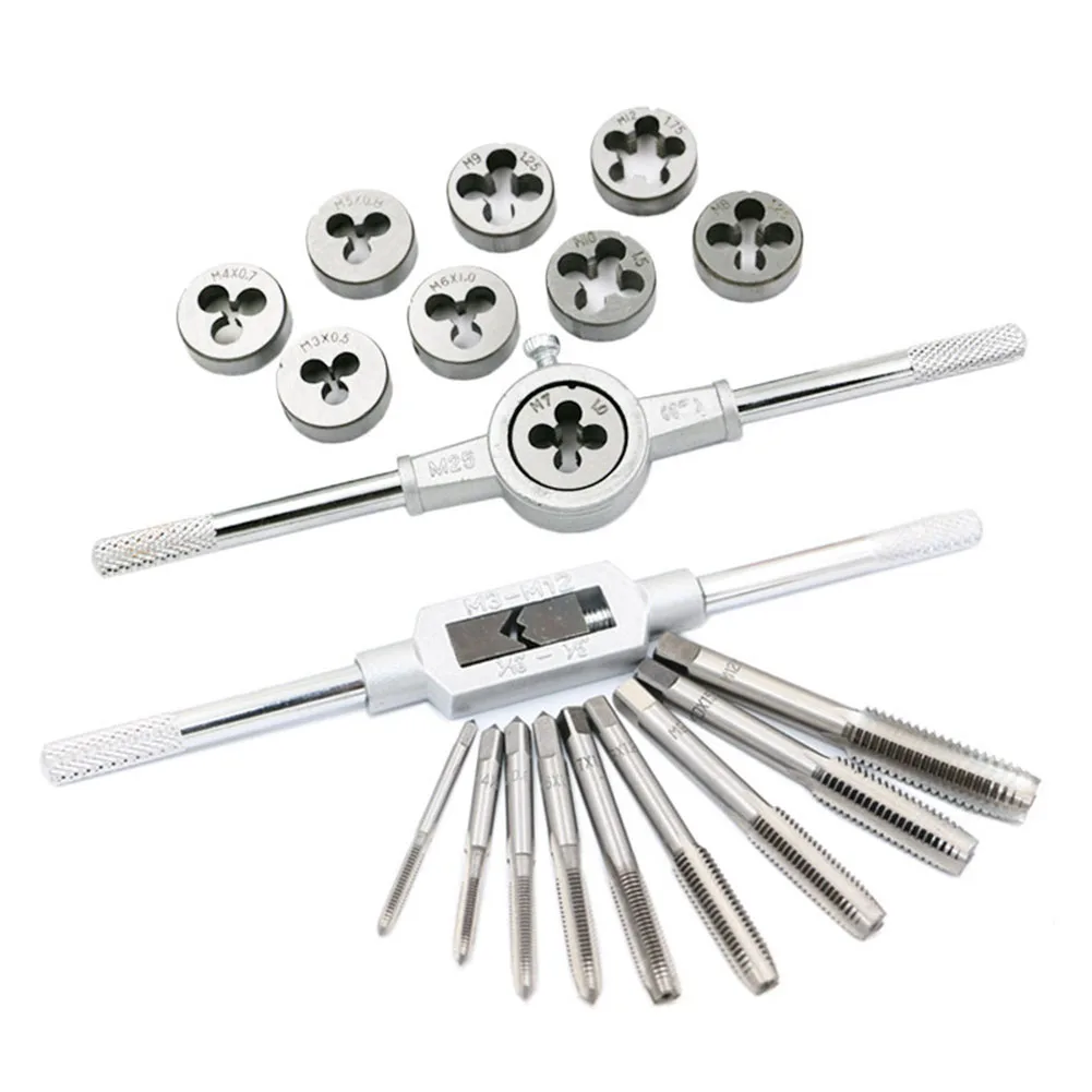 Comprehensive Metric Tap and Die Set 20pcs Hand Tools for Thread Creation on Vehicles and Machinery Plastic Box
Comprehensive Metric Tap and Die Set 20pcs Hand Tools for Thread Creation on Vehicles and Machinery Plastic Box