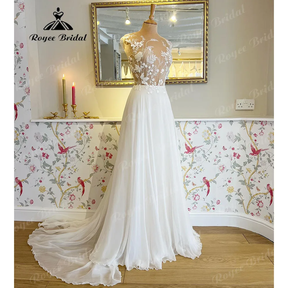 Vinatge Summer Beach Boho Women Wedding Dress Lace Bodice 2023 Cap Sleeve A Line Chiffon Bridal robe de réception de mariage
Vinatge Summer Beach Boho Women Wedding Dress Lace Bodice 2023 Cap Sleeve A Line Chiffon Bridal robe de réception de mariage